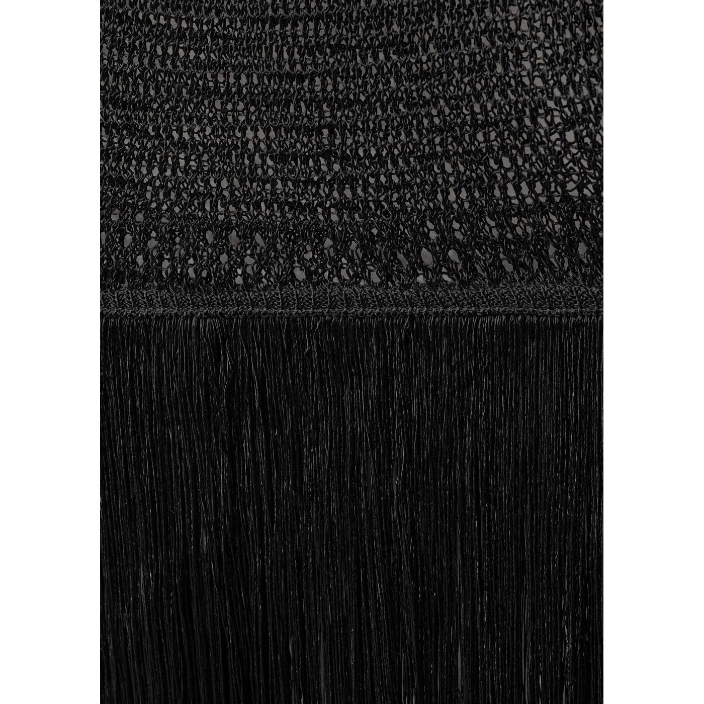 Robe Maille Ajourée Franges
