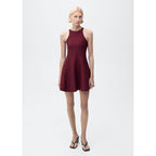 Robe Courte Maille Péplum