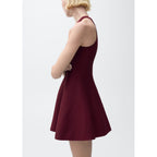 Robe Courte Maille Péplum