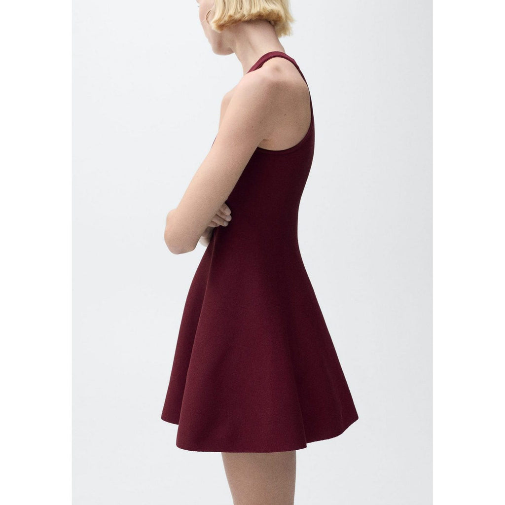 Robe Courte Maille Péplum