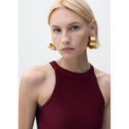 Robe Courte Maille Péplum