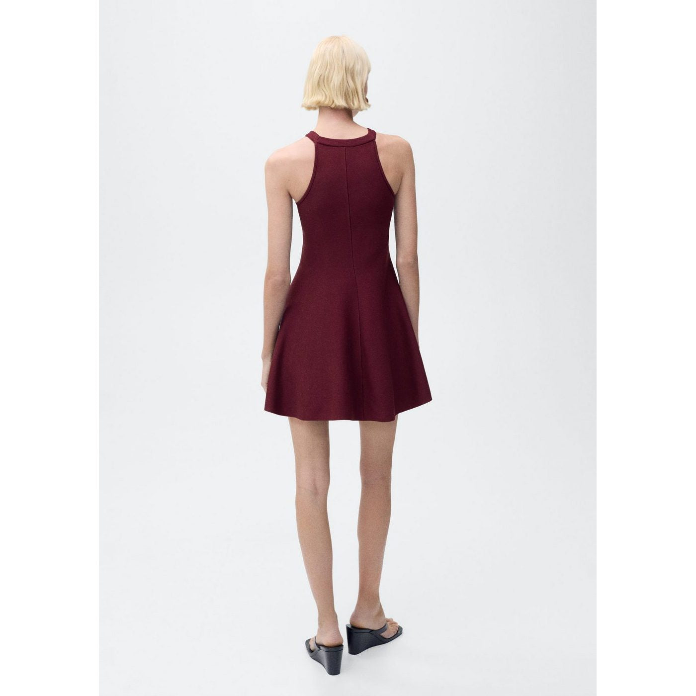 Robe Courte Maille Péplum