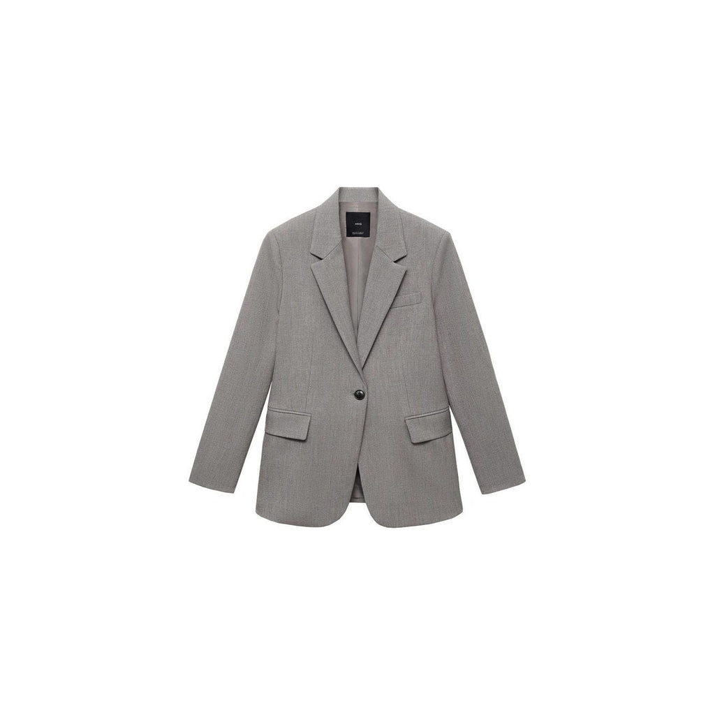 Blazer Droit Avec Poches À Rabat