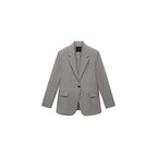 Blazer Droit Avec Poches À Rabat
