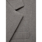 Blazer Droit Avec Poches À Rabat