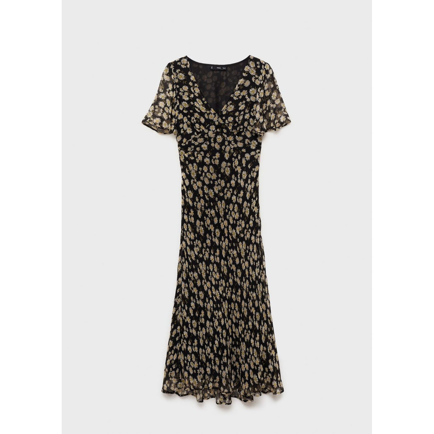 Robe Midi Droite À Imprimé Fleuri