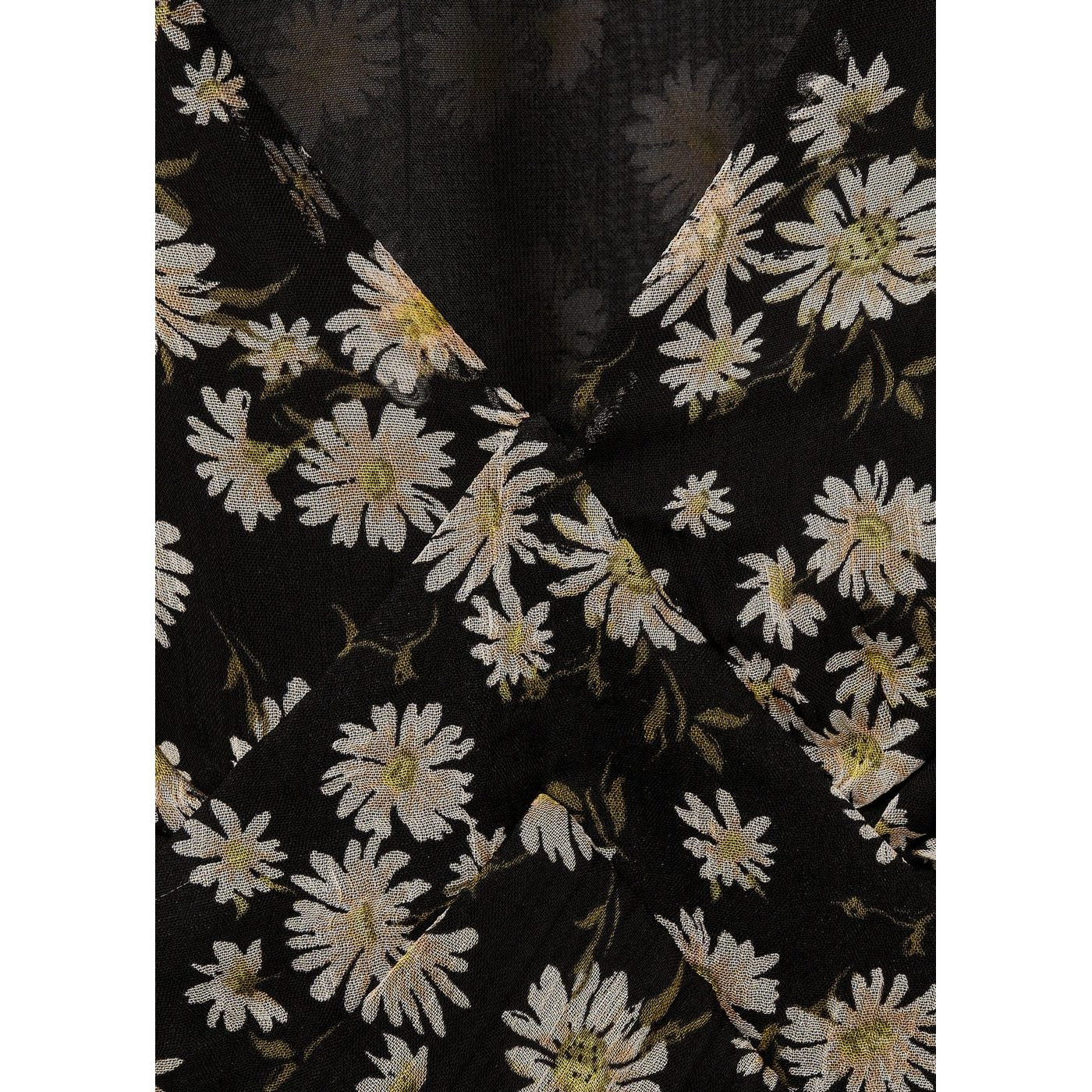 Robe Midi Droite À Imprimé Fleuri