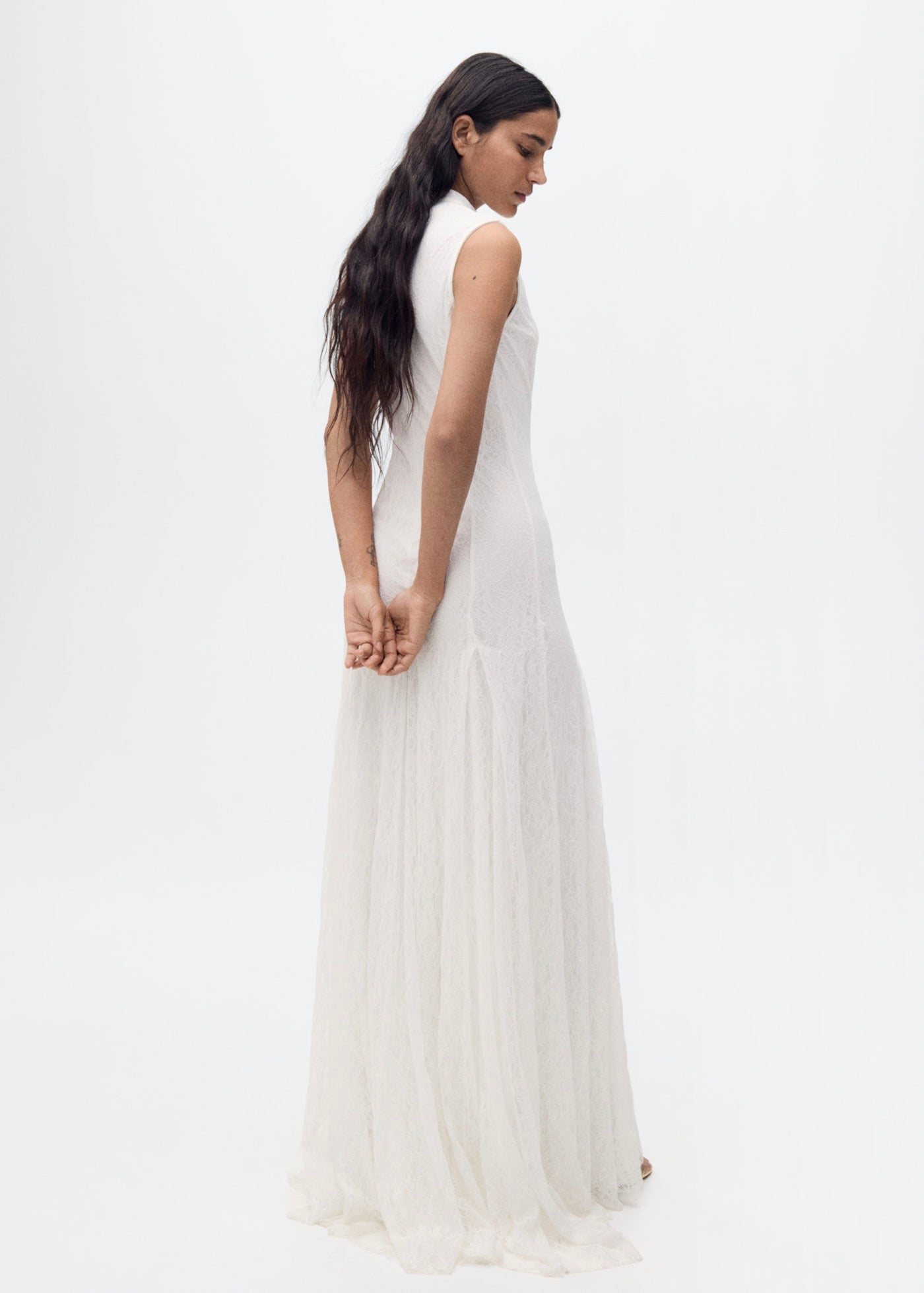 Robe Dentelle À Pinces