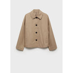 Veste Droite En Coton À Boutons