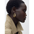 Veste Droite En Coton À Boutons