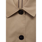 Veste Droite En Coton À Boutons