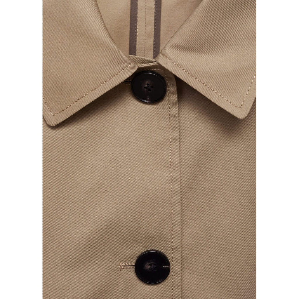 Veste Droite En Coton À Boutons