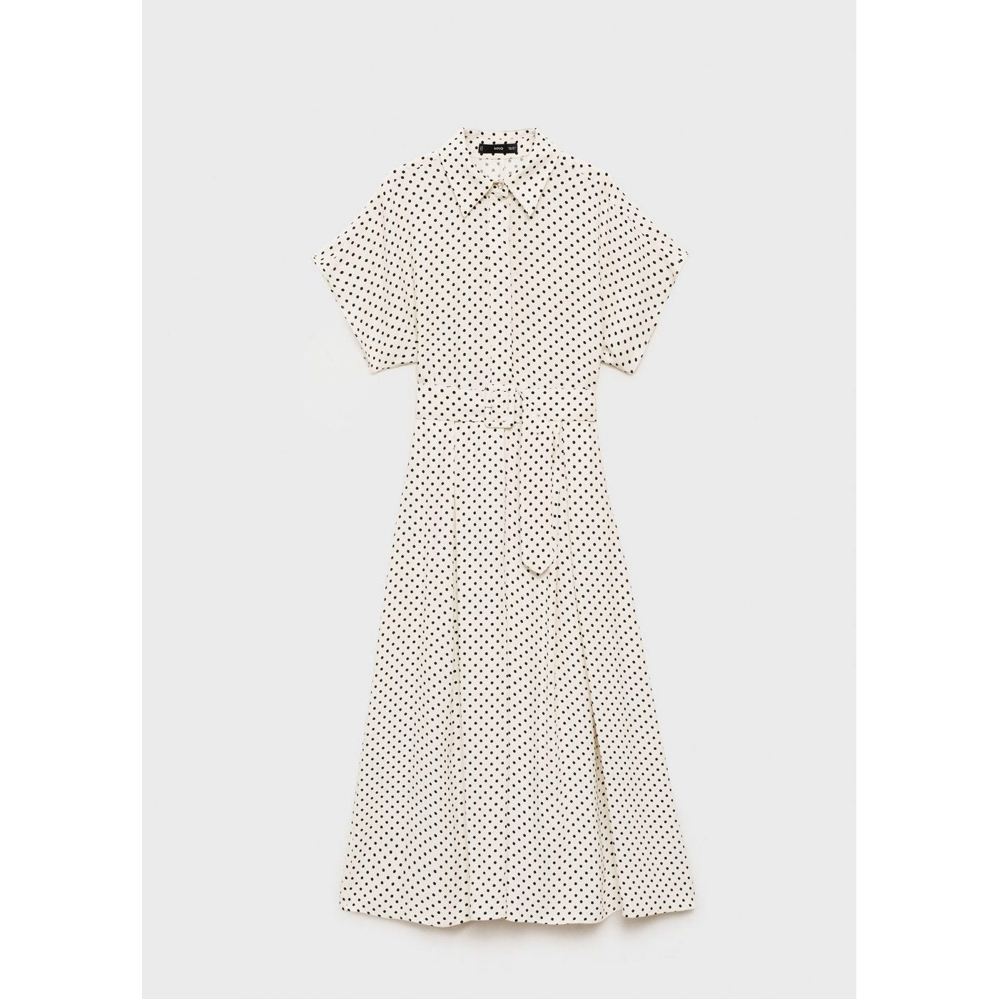 Robe À Pois Avec Ceinture