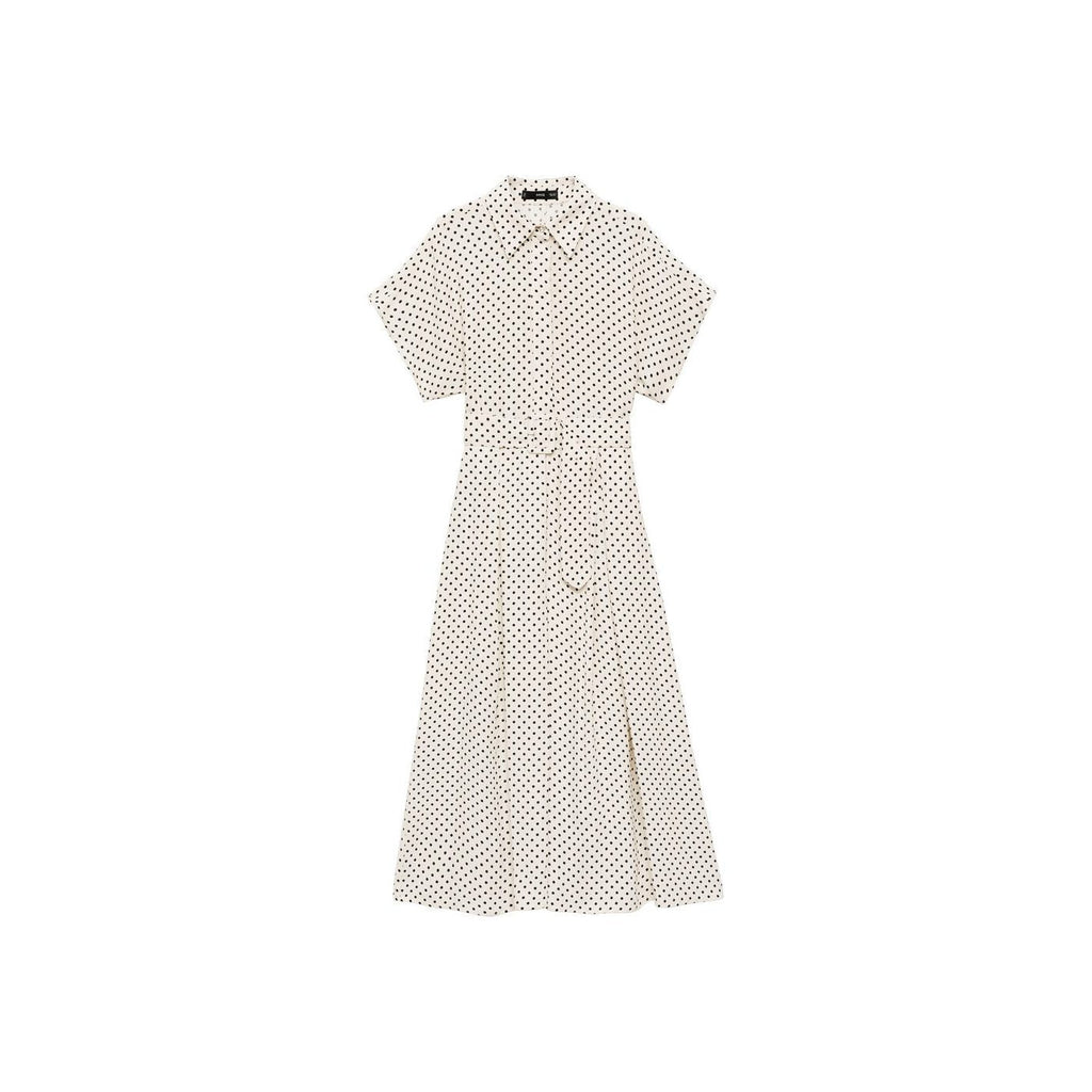 Robe À Pois Avec Ceinture