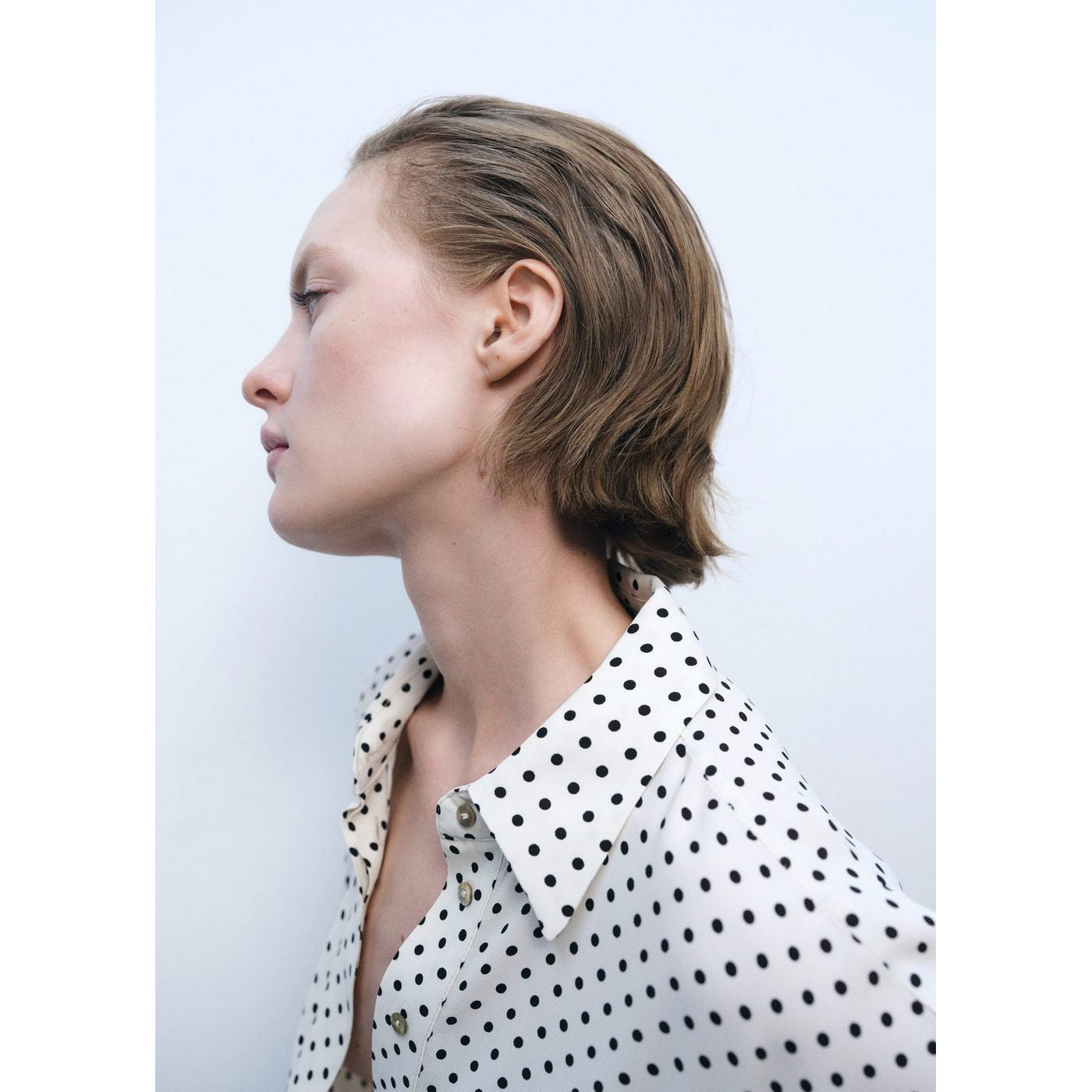 Robe À Pois Avec Ceinture