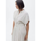Robe À Pois Avec Ceinture