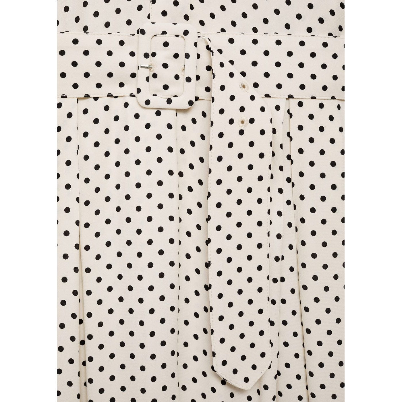 Robe À Pois Avec Ceinture