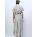 Robe À Pois Avec Ceinture