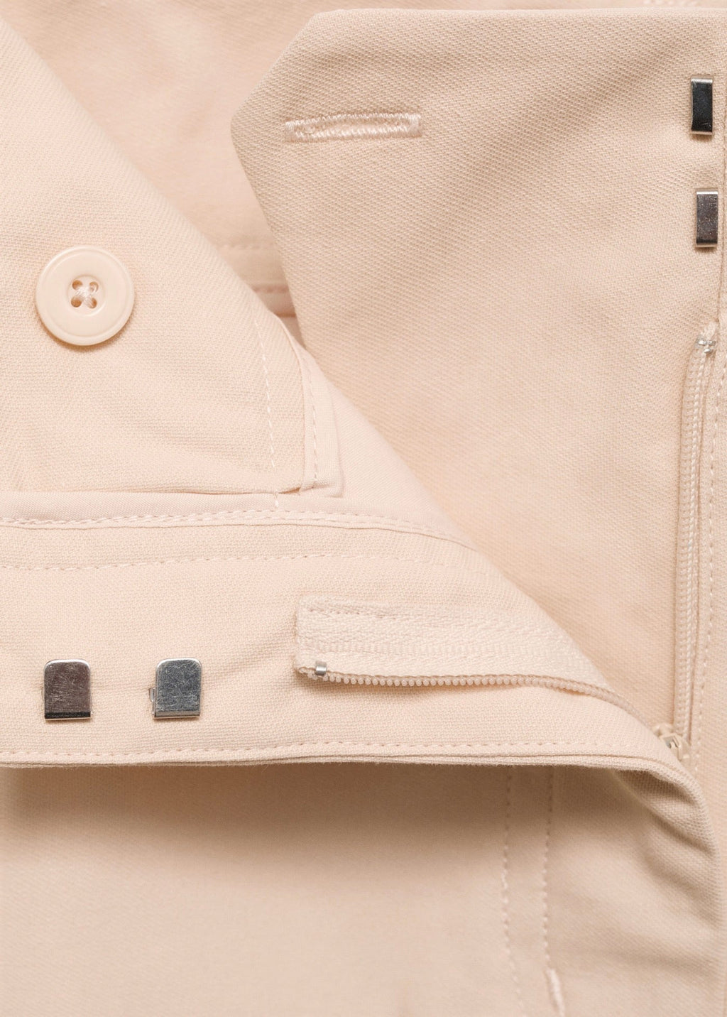 Pantalon Coton Droit Taille Moyenne
