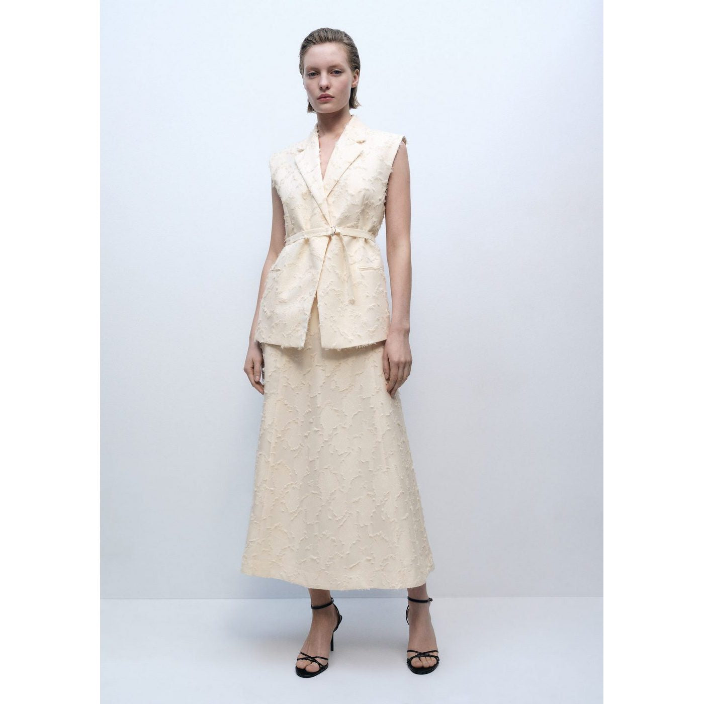 Gilet Texturé Ceinture