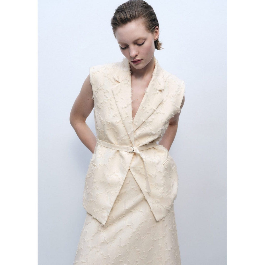 Gilet Texturé Ceinture