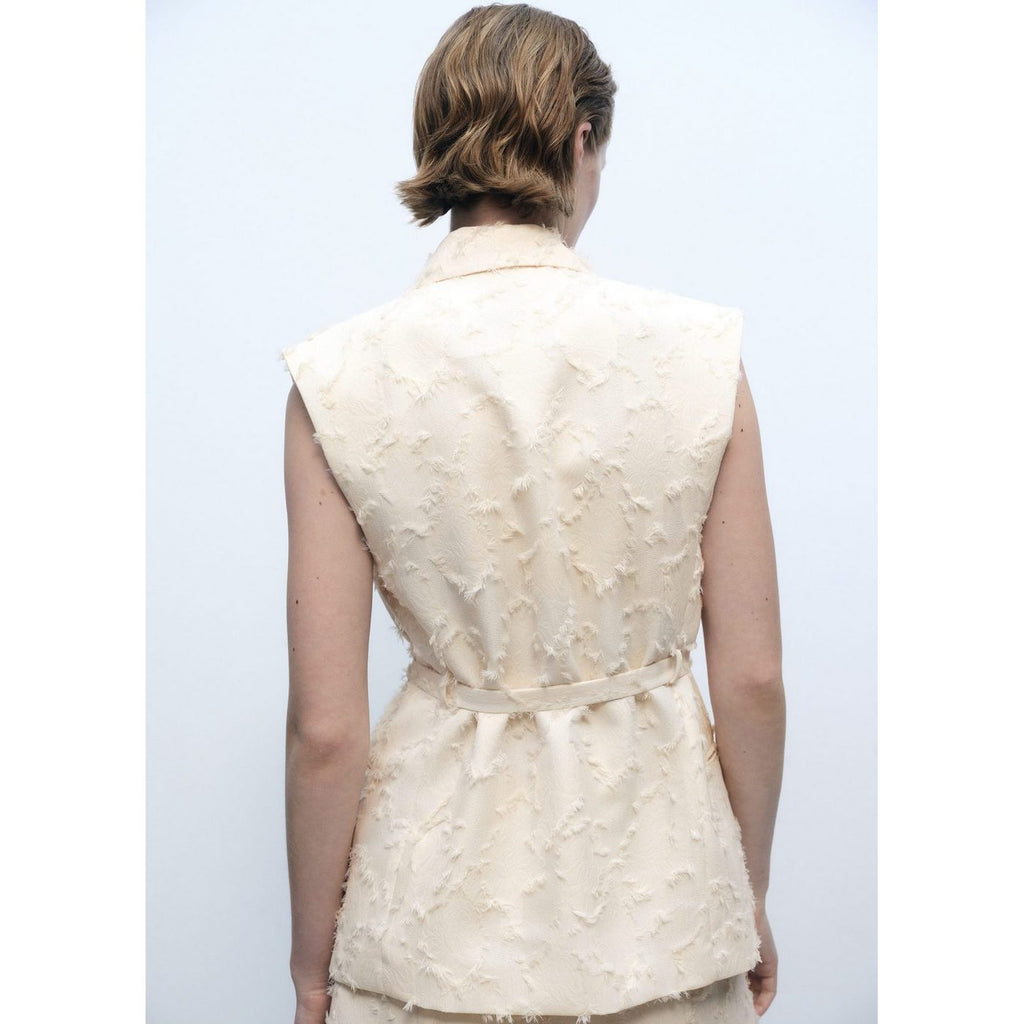 Gilet Texturé Ceinture