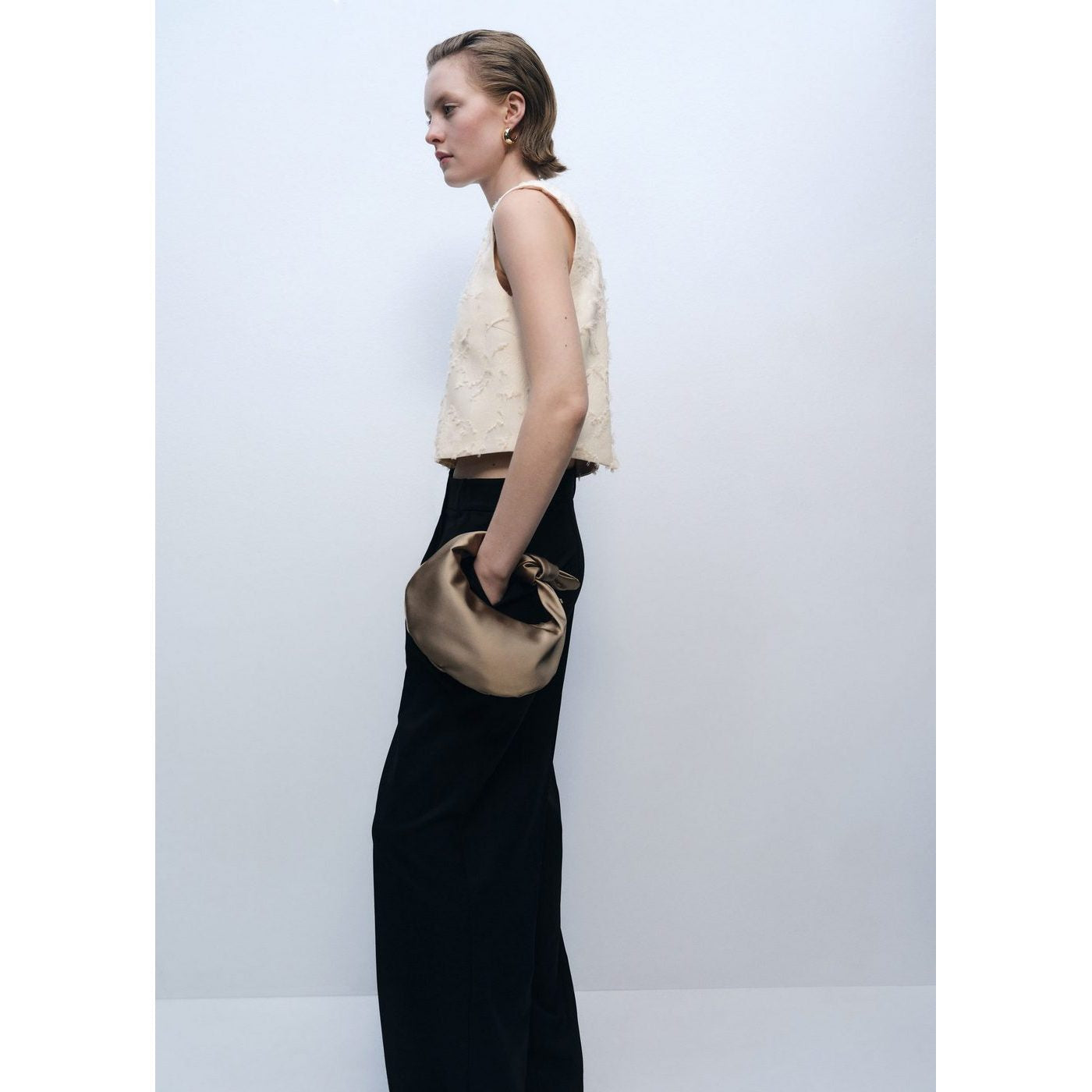 Crop Top Texturé