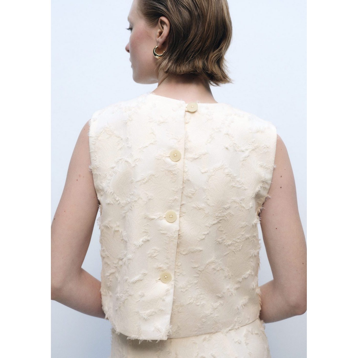 Crop Top Texturé