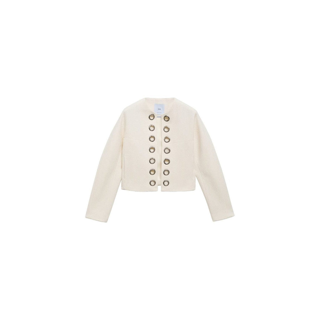 Veste En Coton Avec Bordure Perforée