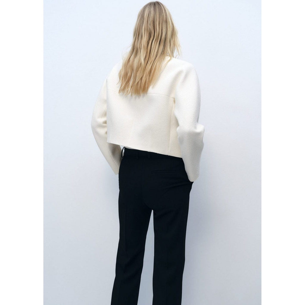 Veste En Coton Avec Bordure Perforée