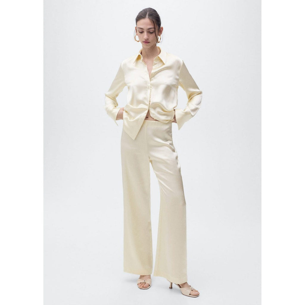 Pantalon Droit Satiné