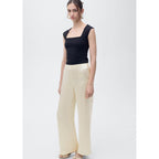 Pantalon Droit Satiné