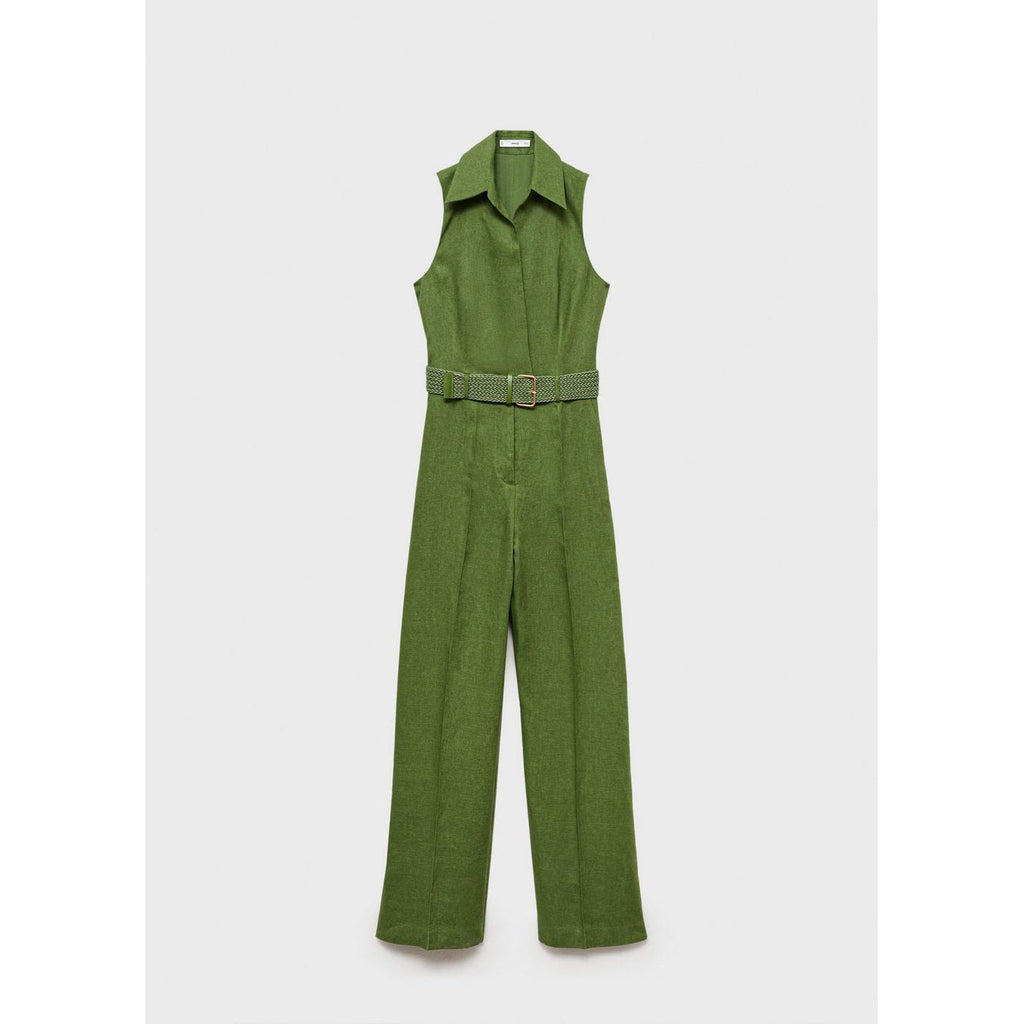 Combinaison Chemisier Lin Ceinture