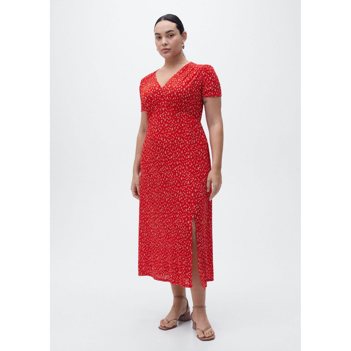 Robe Midi À Imprimé