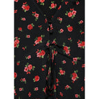 Blouse À Fleurs Volantée