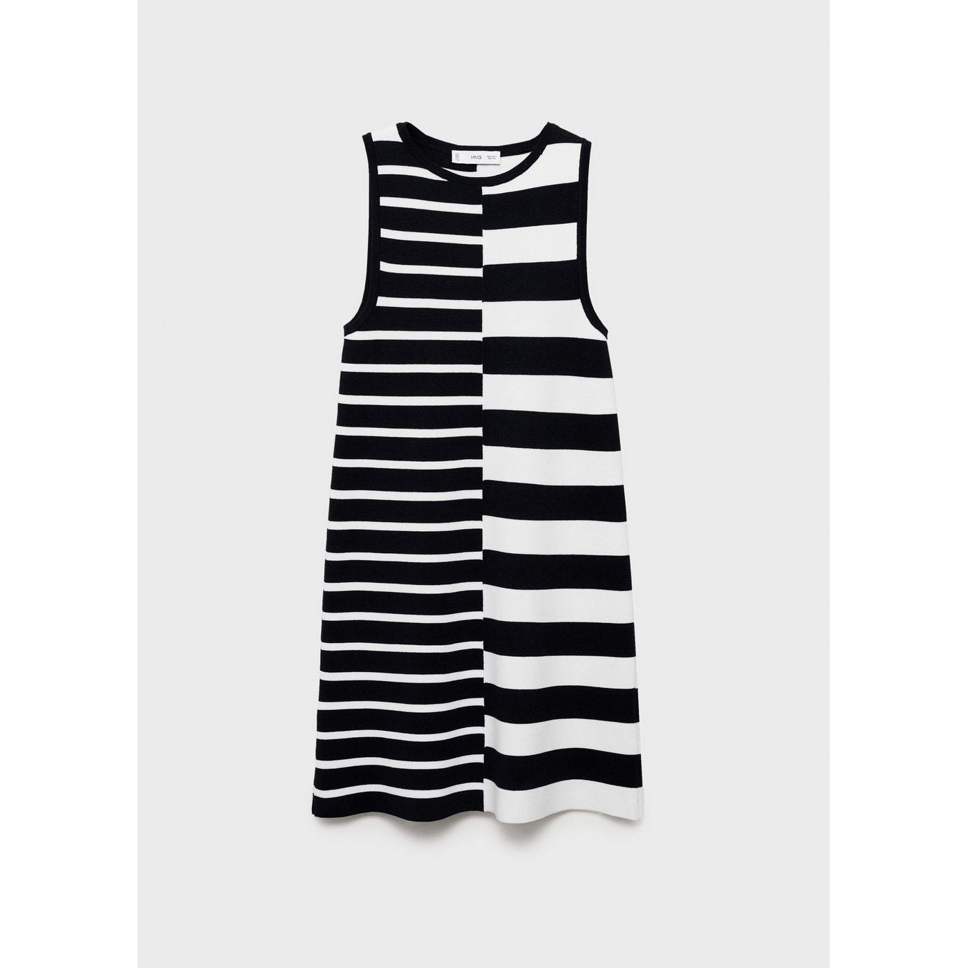 Robe Maille À Rayures Combinées