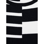 Robe Maille À Rayures Combinées