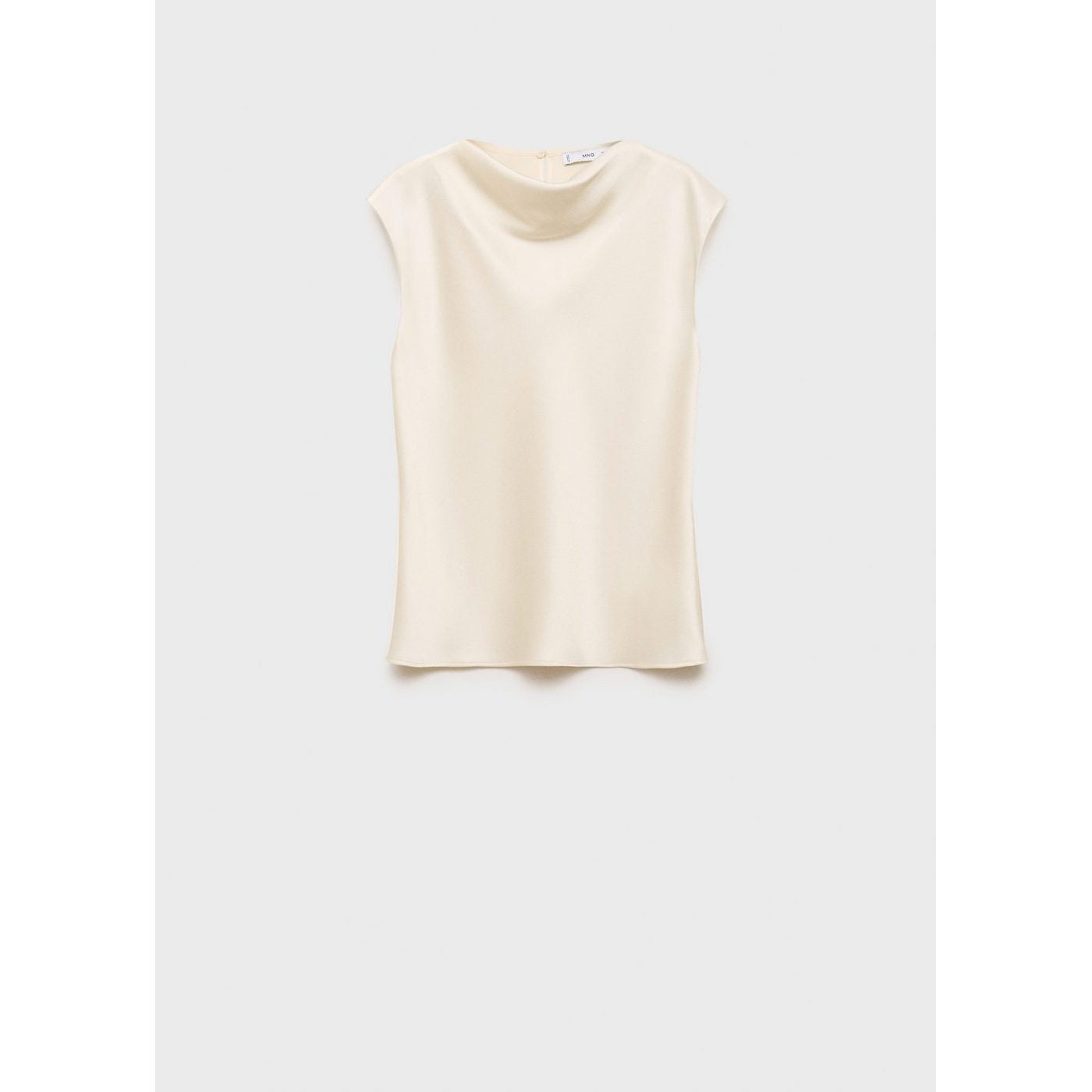 Blouse Satin Col Bénitier