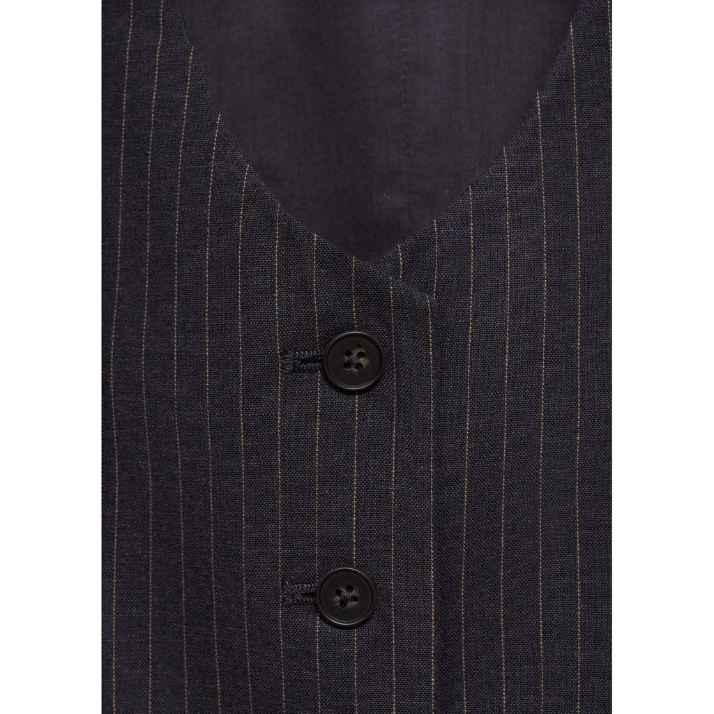 Gilet De Costume Lin Mélangé
