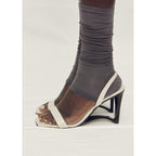 Sandales Cuir Talon Compensé