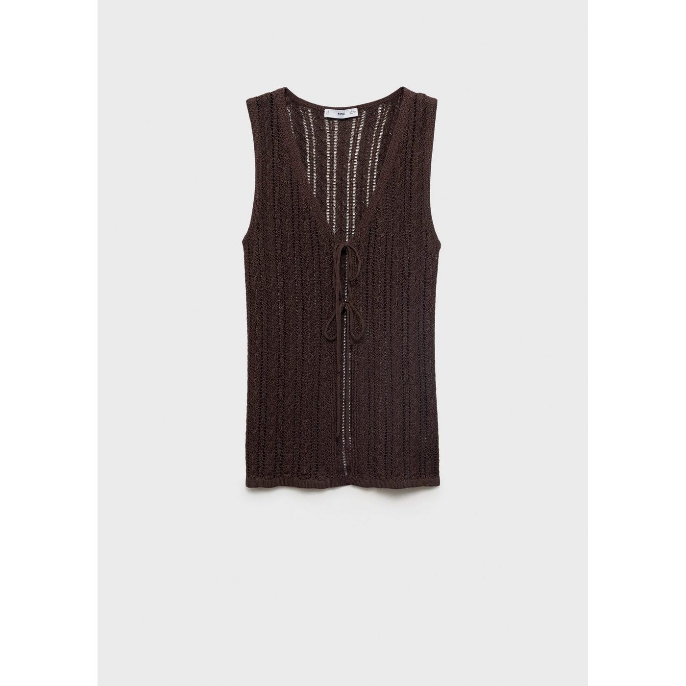 Gilet En Maille Ajourée Avec Fermeture À Ns_x0001_Uds