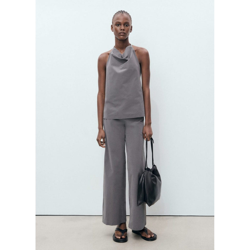 Pantalon Droit Ceinture Fine
