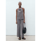 Pantalon Droit Ceinture Fine