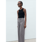 Pantalon Droit Ceinture Fine