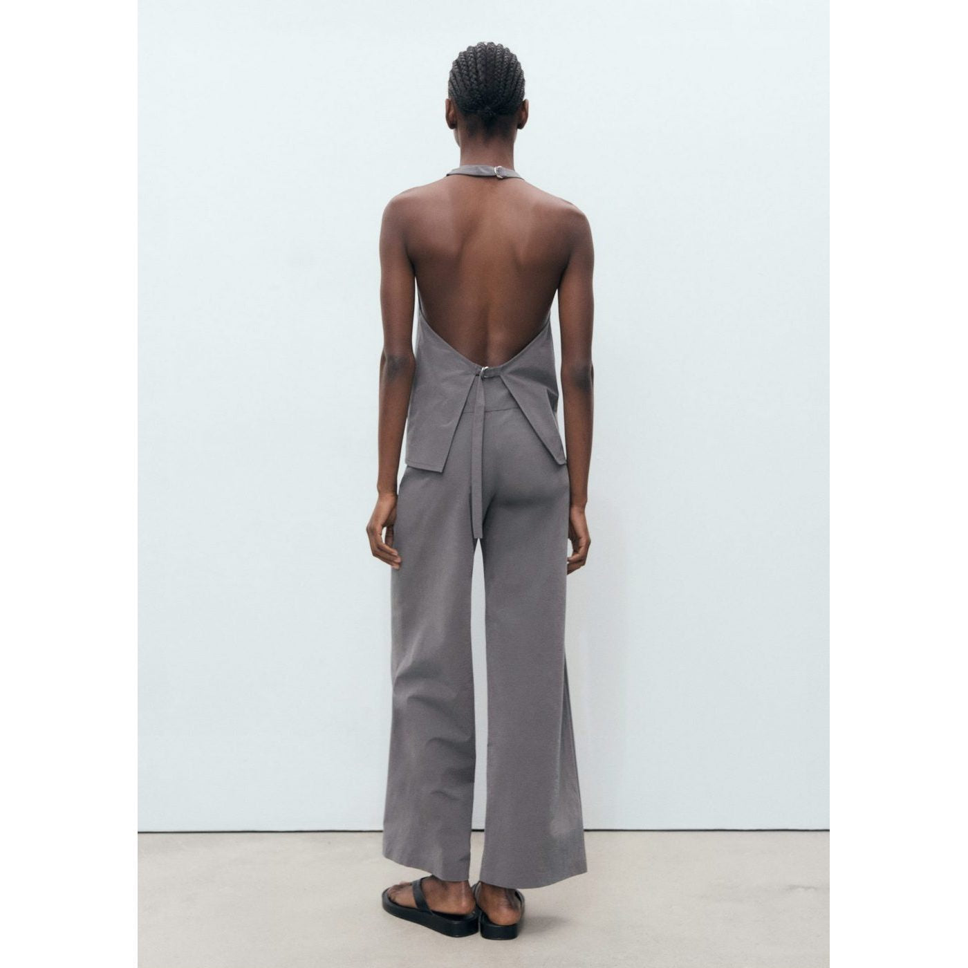 Pantalon Droit Ceinture Fine