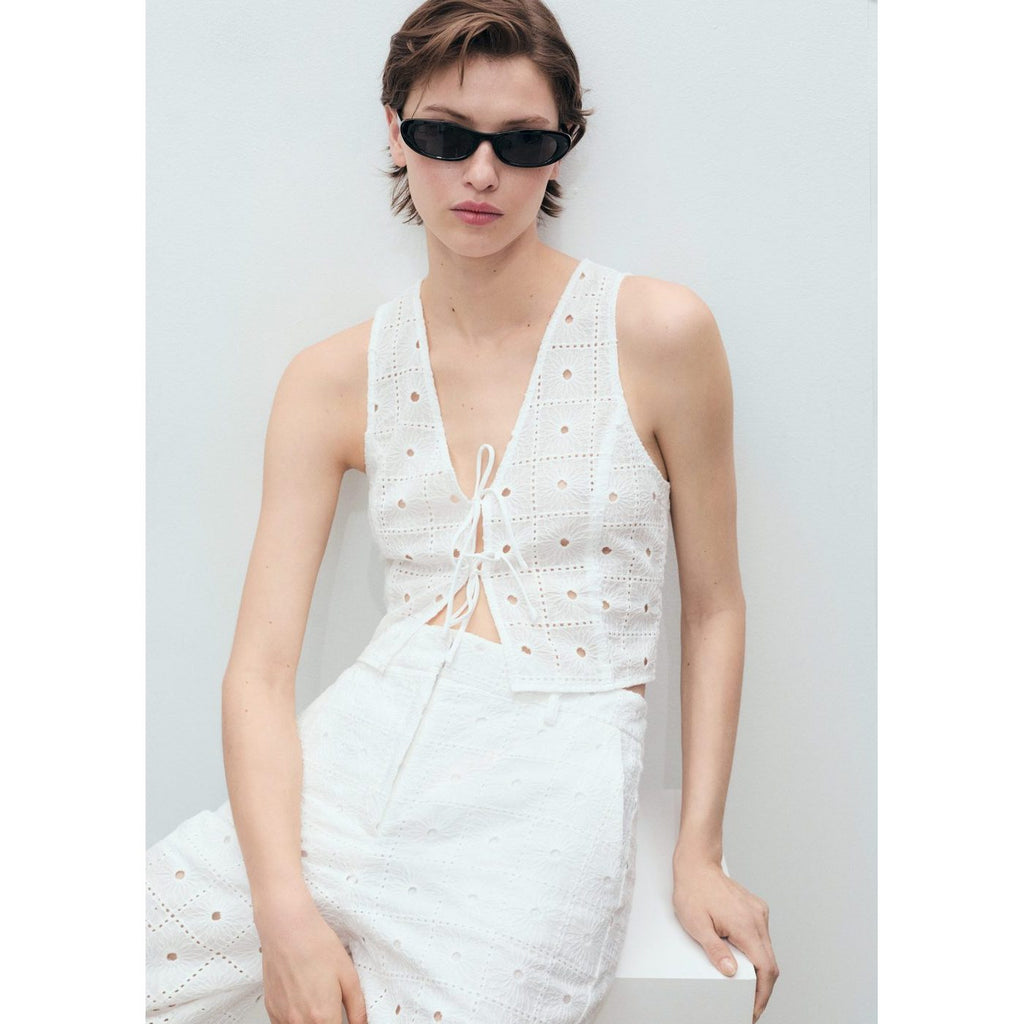 Gilet Coton Broderie Ns_x0001_Uds