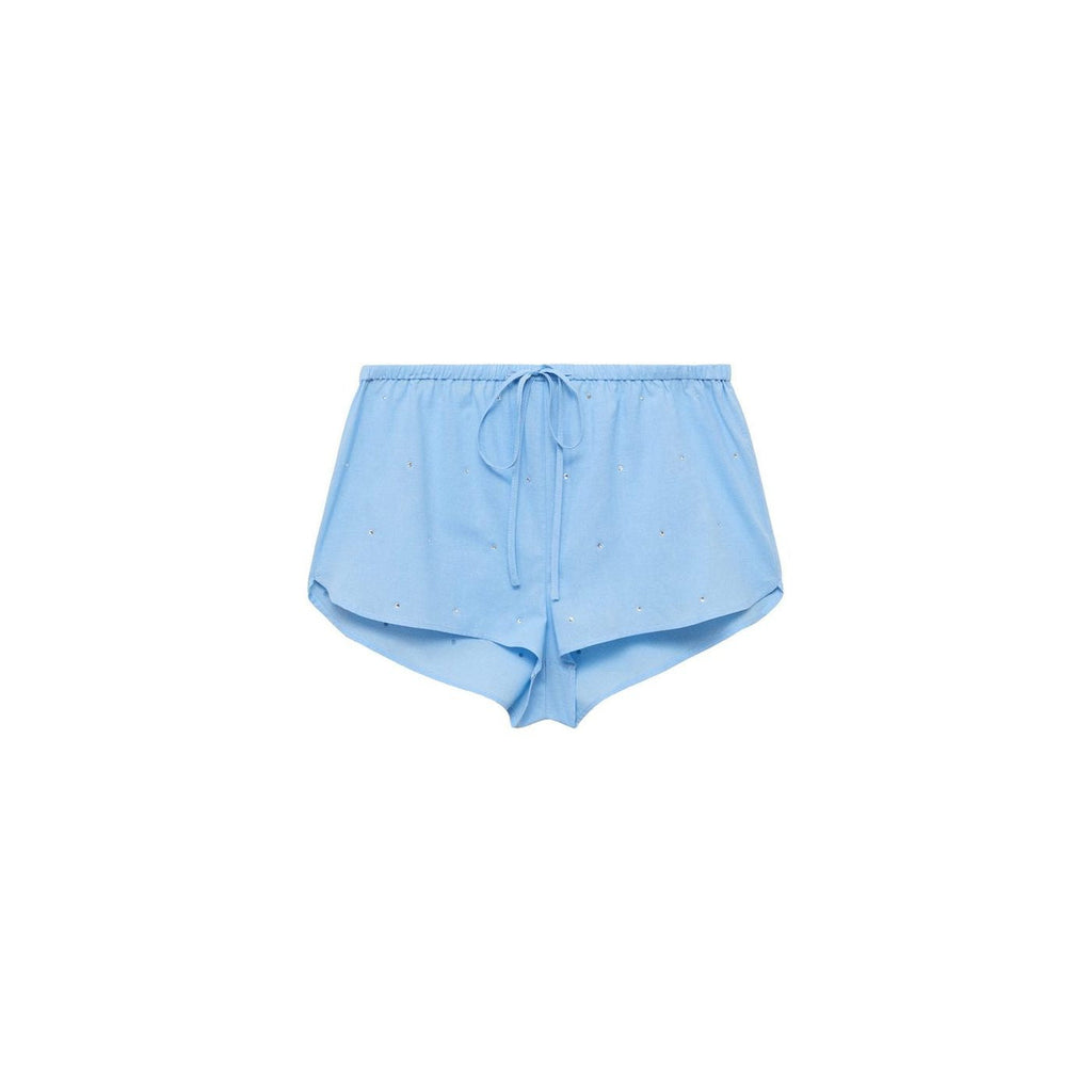 Short Coton Détail À Paillettes