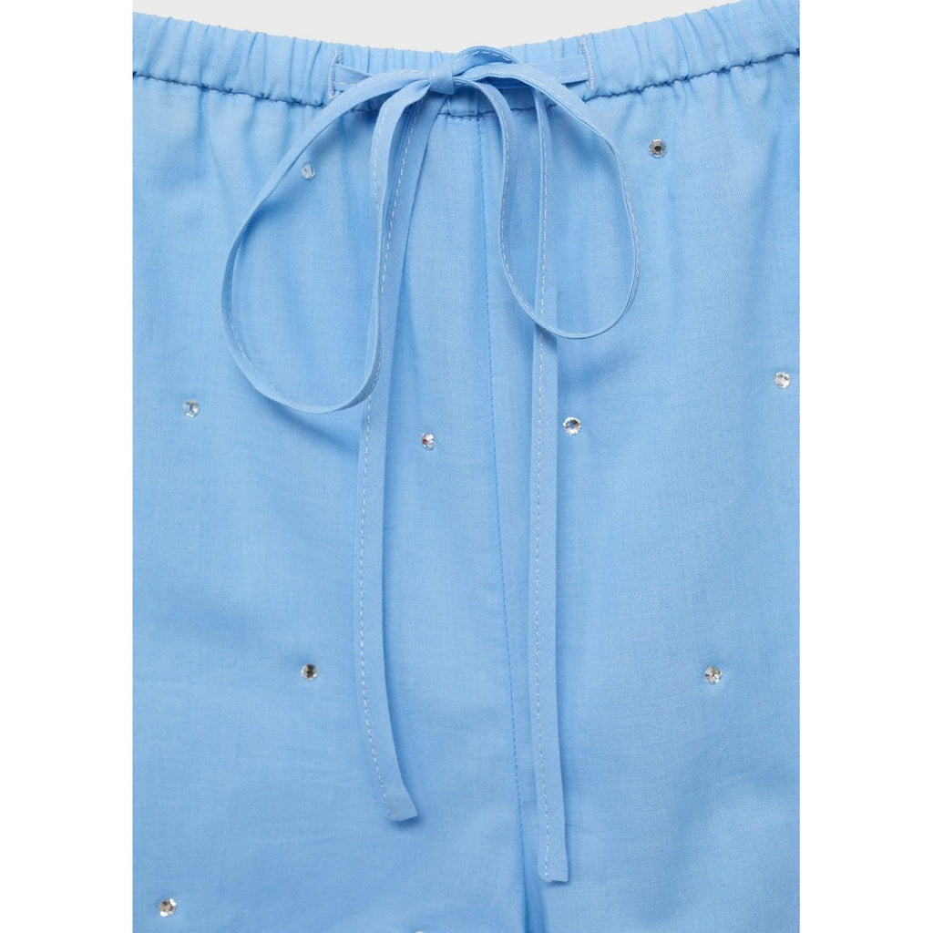 Short Coton Détail À Paillettes