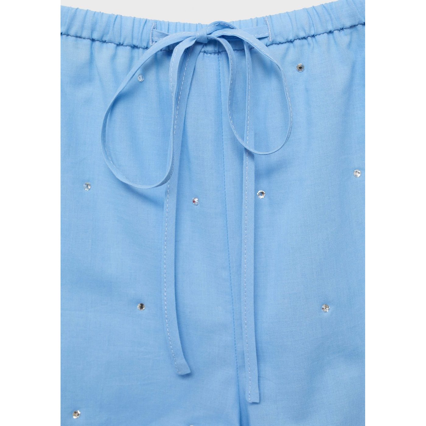 Short Coton Détail À Paillettes