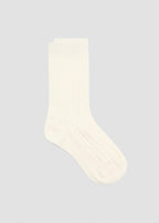 Chaussettes Laine Mélangée Maille Côtelée